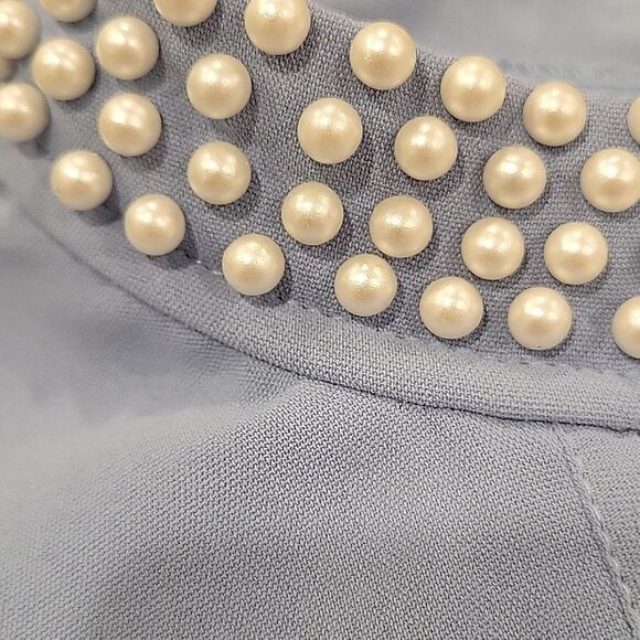 Elegant Blue Layered Dress - Picture 3 of 3